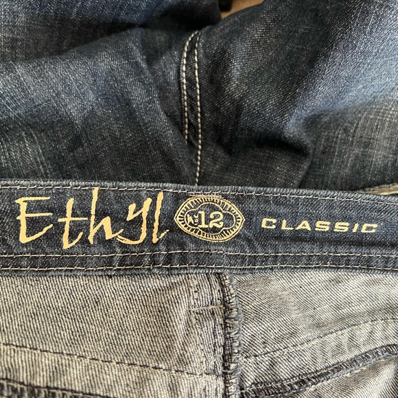 Ethyl Jeans Size 12 Classic Rhinestone Embellished Women’s Denim Jeans - Picture 9 of 13